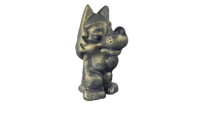 Wolf-Beton-Deko Figur